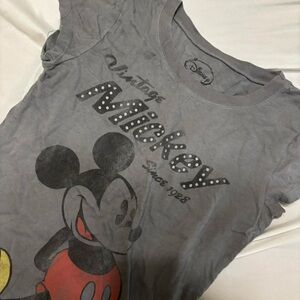 VTG- Disney Vintage Mickey Gray T-Shirt